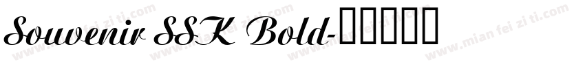 Souvenir SSK Bold字体转换